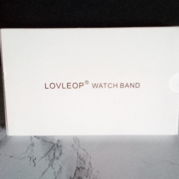 💜 LOVLEPOP Watch Band for Apple Smart Watch /38mm-40mm/beige & gray/silver NWT - Picture 6 of 6
